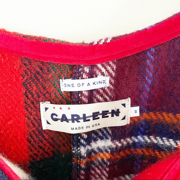 Free People X Carleen Two Tone Mixed Plaid Button Dress - Picture 5 of 6